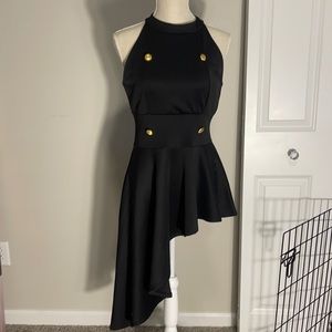 Asymmetrical halter top